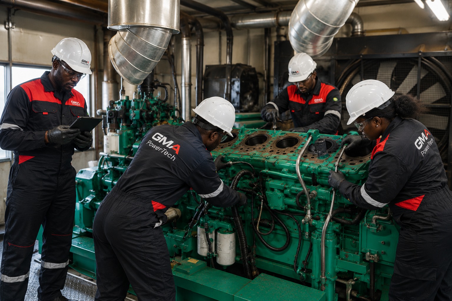 Industrial generator technician
