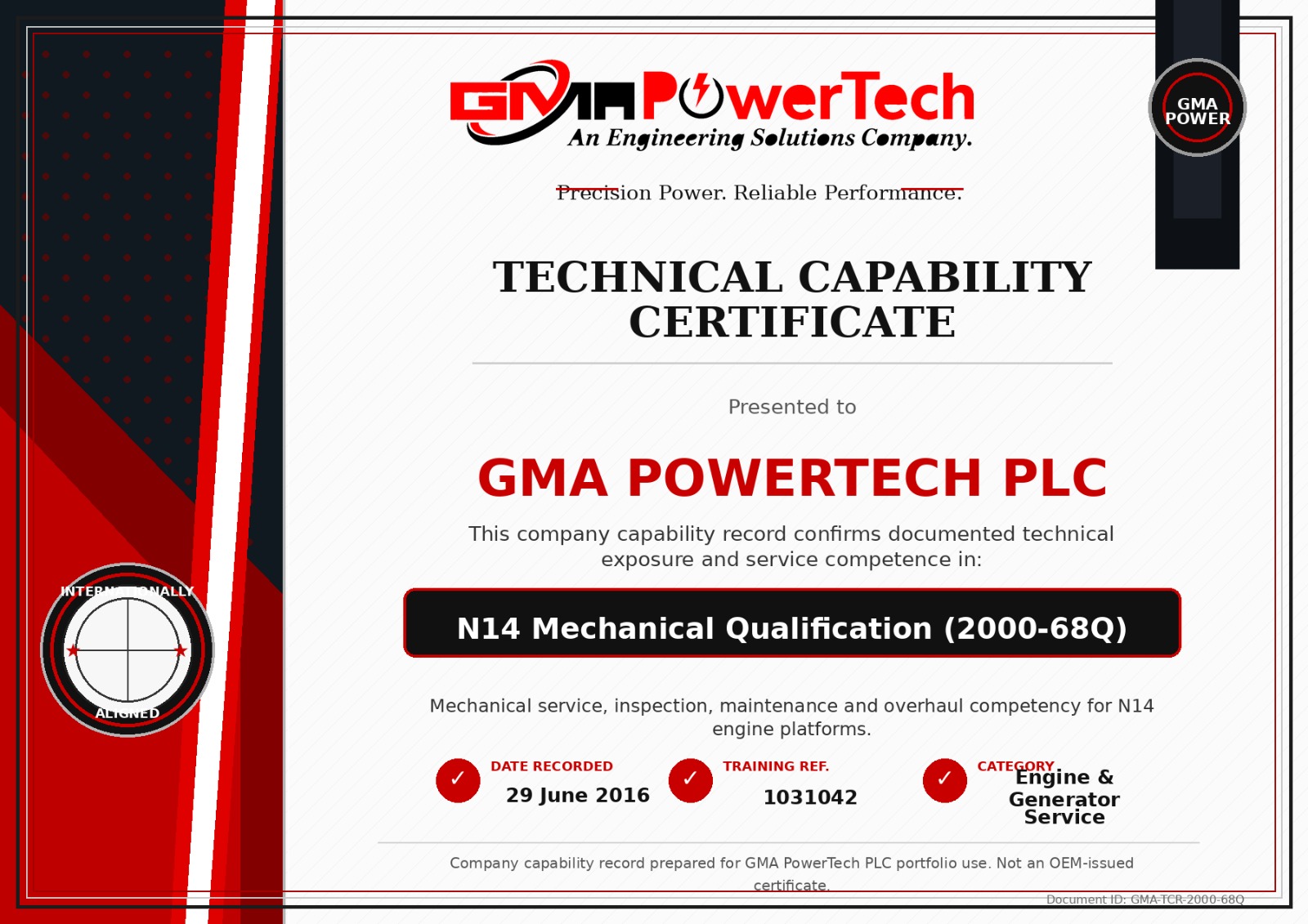 GMA PowerTech certification 4