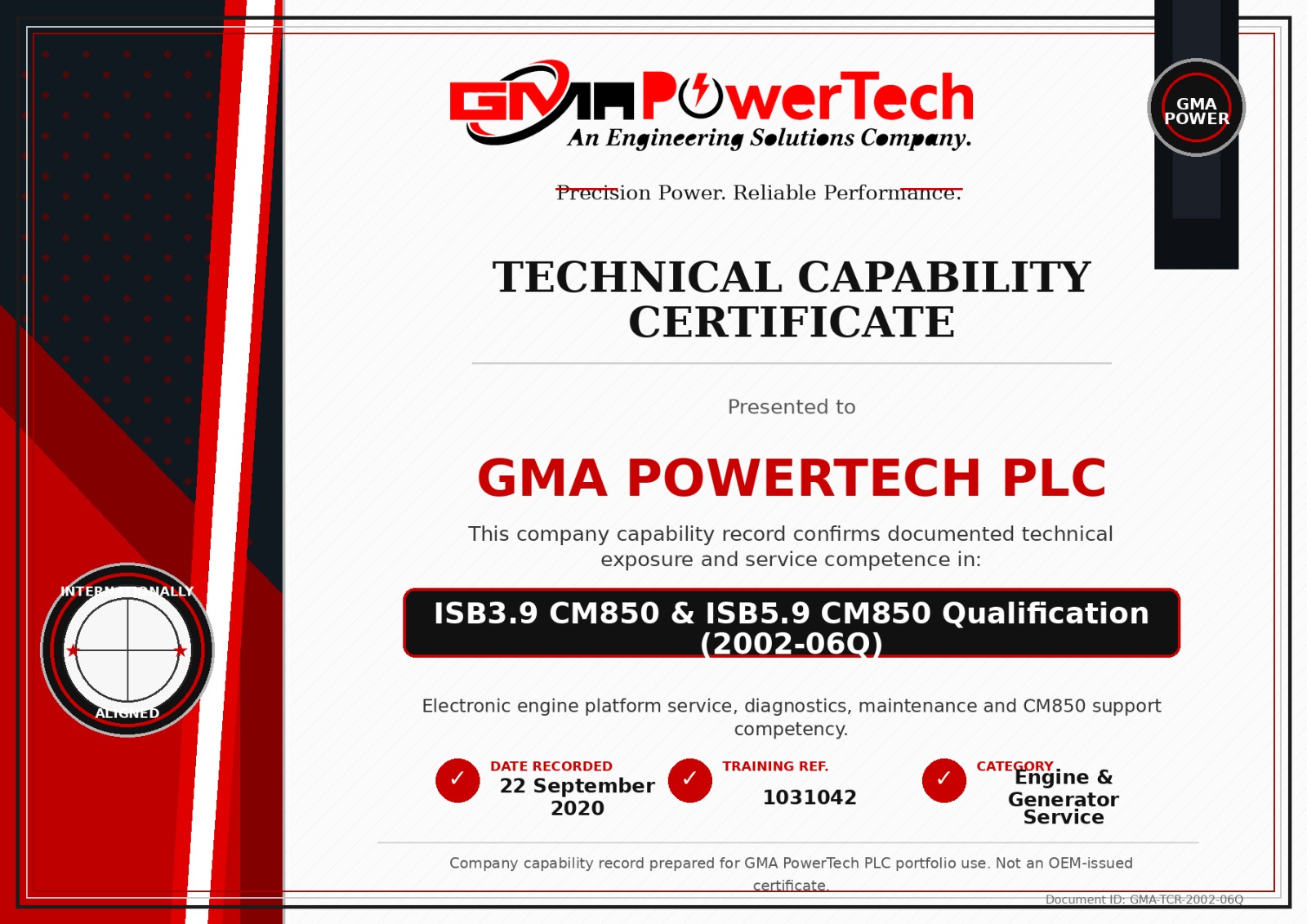 GMA PowerTech certification 9